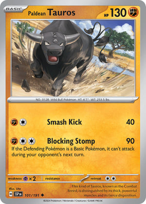 Paldean Tauros #101/191  | Surging Sparks| Uncommon - Non Holo