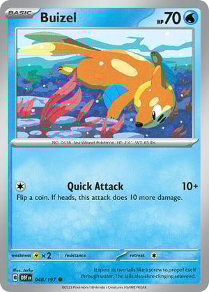 Buizel #048/197 | Obsidian Flames| Common - Non Holo