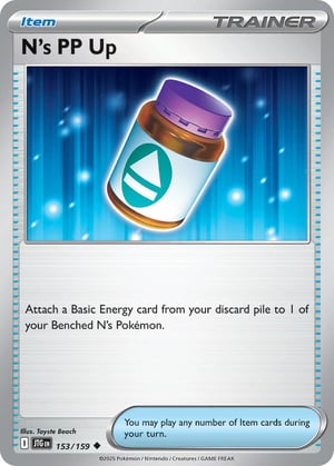 N's PP Up #153/159 | Journey Together | Uncommon - Non Holo