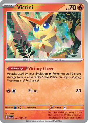 Victini #021/191  | Surging Sparks| Uncommon - Non Holo