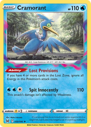 Cramorant #050/196  | Lost Origin | Rare  - Non Holo