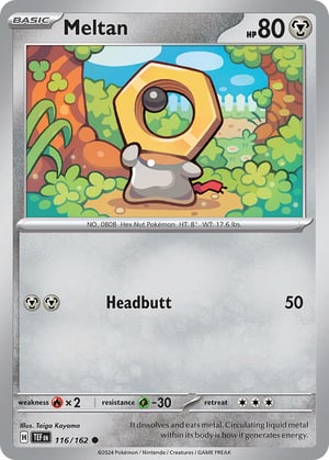 Meltan #116/162  | Temporal Forces| Common- Rev Holo