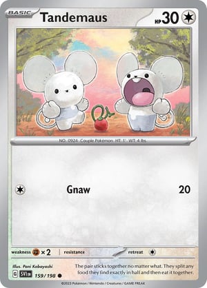 Tandemaus #159/198 | Scarlet & Violet Base Set| Common- Rev Holo