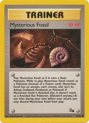 Mysterious Fossil #062/062 | Fossil - Unlimited | Common - Non Holo | Moderately Played