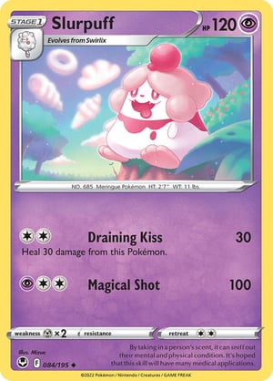 Slurpuff #084/195 | Silver Tempest | Uncommon  - Non Holo