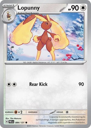 Lopunny #084/131 | Prismatic Evolutions | Common - Non Holo