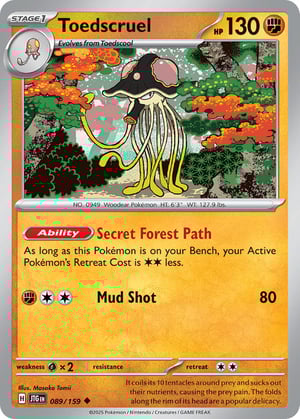 Toedscruel #089/159 | Journey Together | Uncommon - Non Holo