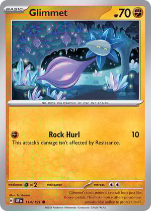 Glimmet #114/191  | Surging Sparks| Common- Rev Holo