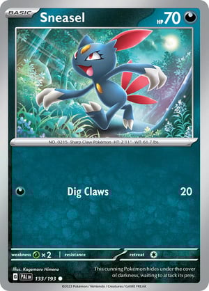 Sneasel #133/193 | Paldea Evolved | Common - Non Holo
