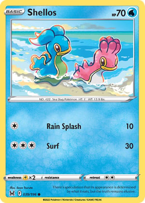 Shellos #039/196  | Lost Origin | Common  - Non Holo