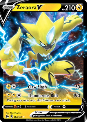 Zeraora V #053/159 | Crown Zenith | Ultra Rare