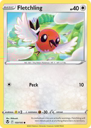 Fletchling #150/195 | Silver Tempest | Common  - Non Holo