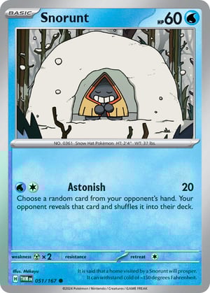 Snorunt #051/167 | Twilight Masquerade | Common - Non Holo