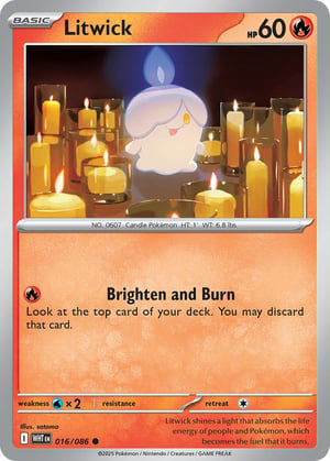 Litwick #016/086 | White Flare | Common - Non Holo