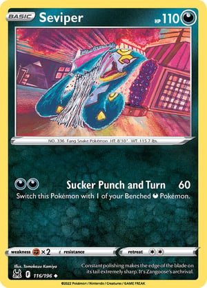 Seviper #116/196  | Lost Origin | Uncommon  - Non Holo