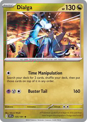 Dialga #135/191  | Surging Sparks| Rare - Holo