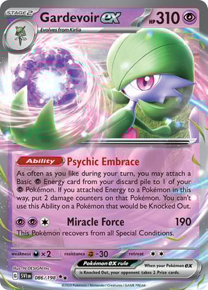Gardevoir ex #086/198 | Scarlet & Violet Base Set| Double Rare