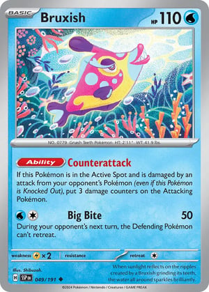 Bruxish #049/191  | Surging Sparks| Uncommon - Non Holo