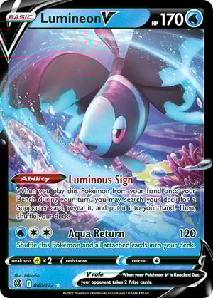 Lumineon V  #040/172 | Brilliant Stars | Ultra Rare - Regular