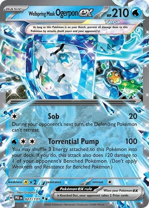 Wellspring Mask Ogerpon ex #027/131 | Prismatic Evolutions | Double Rare