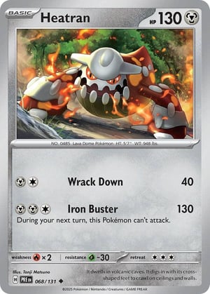 Heatran #068/131 | Prismatic Evolutions | Uncommon - Non Holo