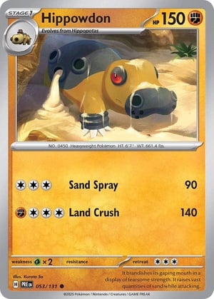 Hippowdon #053/131 | Prismatic Evolutions | Common - Non Holo