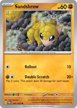 Sandshrew #097/167 | Twilight Masquerade | Common - Non Holo