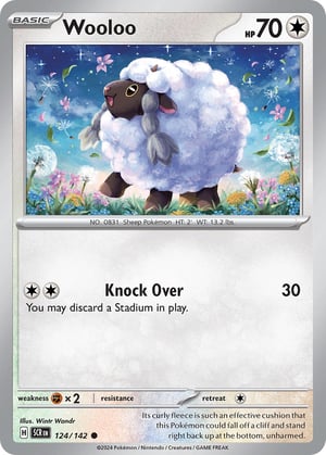 Wooloo #124/142  | Stellar Crown | Common - Non Holo