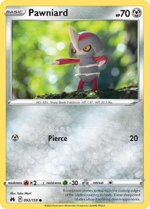 Pawniard #092/159 | Crown Zenith | Common  - Non Holo