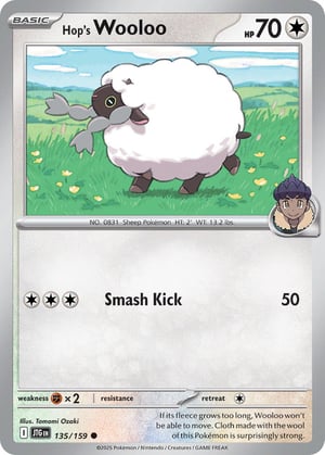 Hop's Wooloo #135/159 | Journey Together | Common - Non Holo
