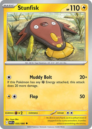 Stunfisk #035/086 | White Flare | Uncommon - Non Holo