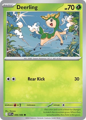Deerling #006/086 | White Flare | Common - Non Holo