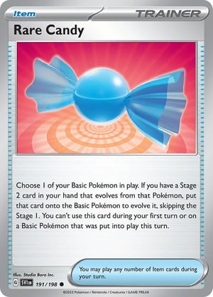 Rare Candy #191/198 | Scarlet & Violet Base Set| Common- Rev Holo