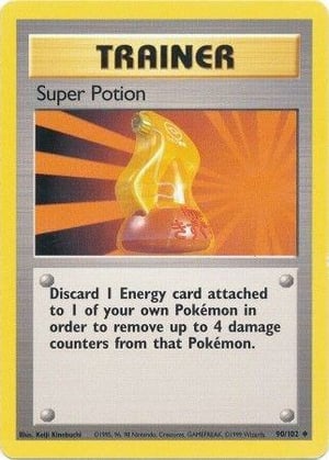 Super Potion #090/102  | Base Set Unlimited| Uncommon - Non Holo | Lightly Played