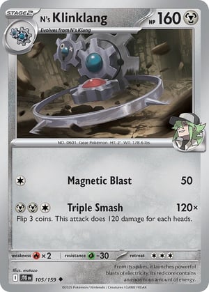 N's Klinklang #105/159 | Journey Together | Uncommon - Non Holo