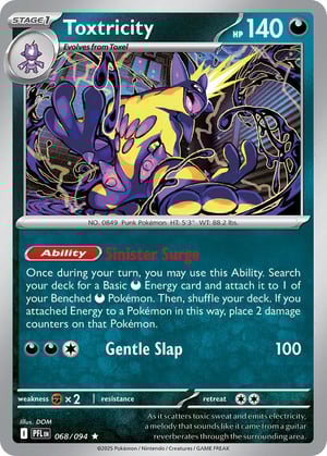 Toxtricity #068/094 | Phantasmal Flames | Rare  - Holo
