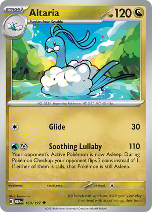 Altaria #160/197 | Obsidian Flames| Uncommon- Rev Holo