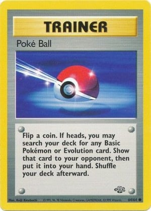 Poke Ball #064/064 | Jungle - Unlimited | Common - Non Holo | Moderately Played