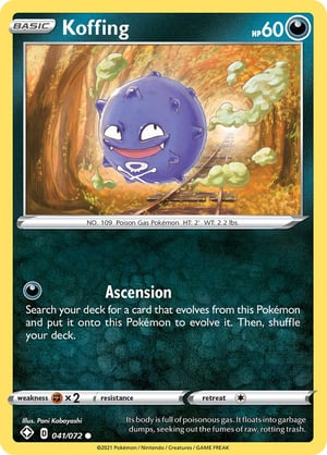 Koffing    #041/072 | Shining Fates | Common - Non Holo