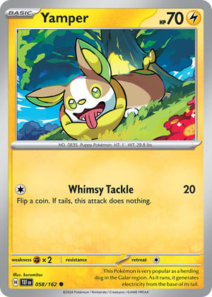 Yamper #058/162  | Temporal Forces| Common - Non Holo