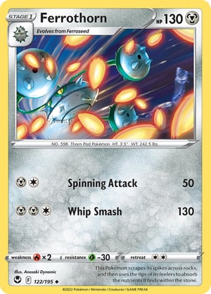 Ferrothorn #122/195 | Silver Tempest | Uncommon  - Non Holo