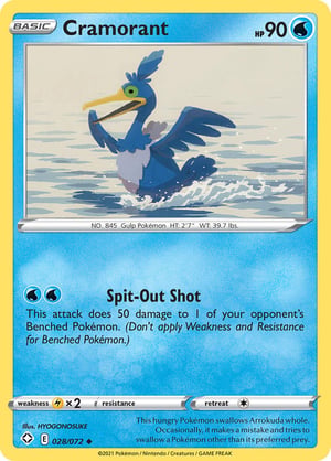 Cramorant    #028/072 | Shining Fates | Uncommon - Non Holo