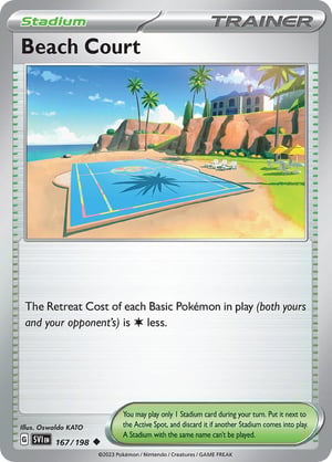 Beach Court #167/198 | Scarlet & Violet Base Set| Uncommon - Non Holo