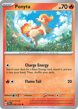 Ponyta #026/162  | Temporal Forces| Common - Non Holo