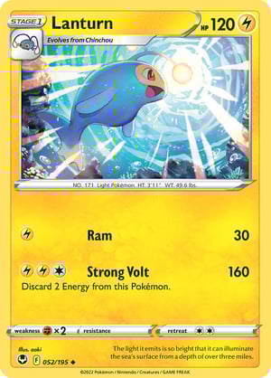 Lanturn #052/195 | Silver Tempest | Uncommon  - Non Holo