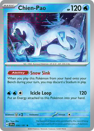 Chien-Pao #056/191  | Surging Sparks| Rare - Holo