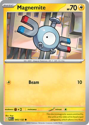 Magnemite #045/132 | Mega Evolution Base Set | Common - Rev Holo