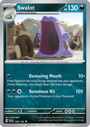 Swalot #092/142  | Stellar Crown | Uncommon - Non Holo