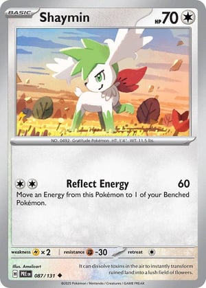 Shaymin #087/131 | Prismatic Evolutions | Uncommon- Rev Holo
