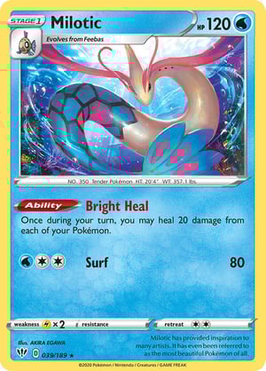 Milotic #039/189 | Darkness Ablaze | Rare  - Holo